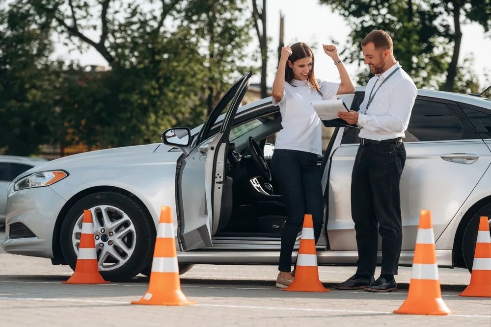 Modern manual car used for driving lessons in Bishop Auckland